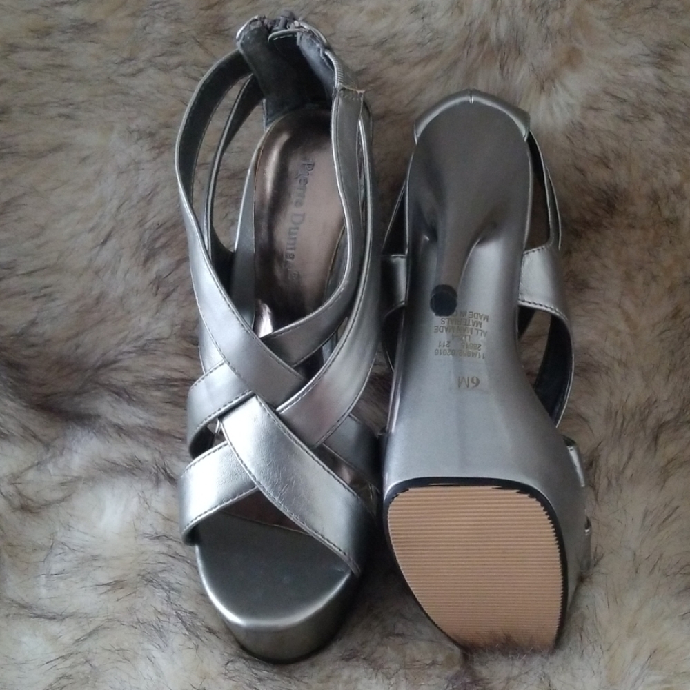 Silver Platform Shoes (New)